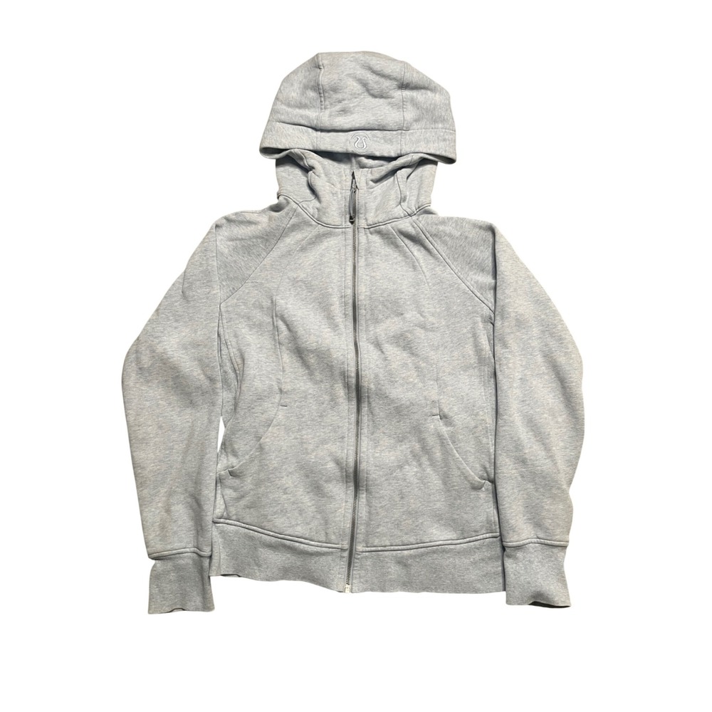 Lululemon Athletica Scuba Hoodie Light Blue Heather Full Zip Jacket Womens‎